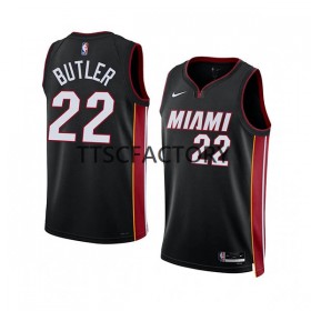 Dres Miami Heat Jimmy Butler 22 Nike 2022-23 Icon Edition Crno Swingman - Muške